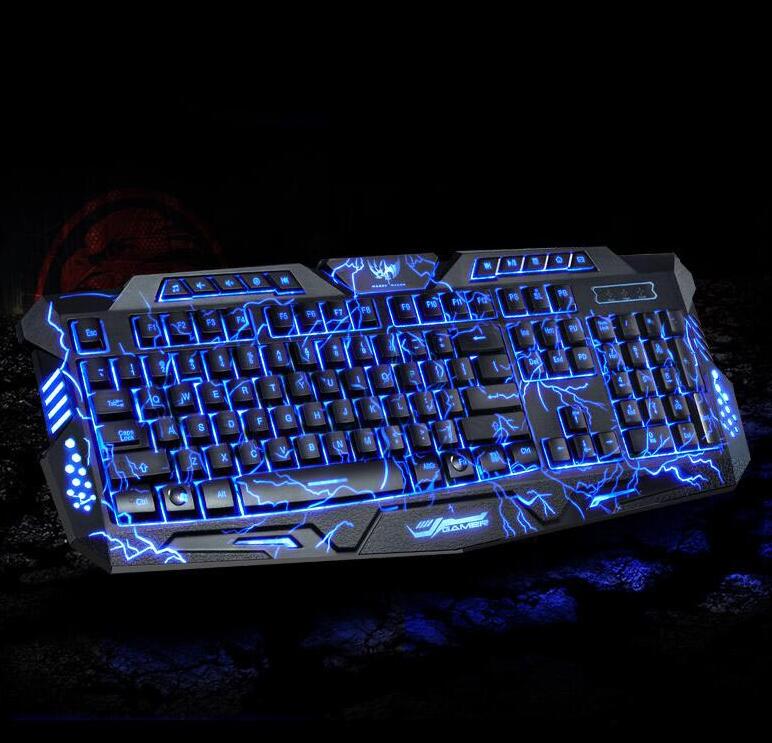 Cool M-200 English Pro Gaming Keyboard 3 режима подсветки Клавиатура с питанием от USB