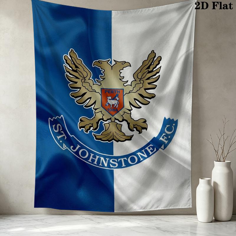 St Johnstone FC Wall Tapestry Aesthetic Wall Hanging Printed Fabric Blanket Decorative Tapestries for Bedroom Living Room Home Decor