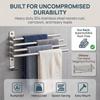 Swivel Out Towel Racks Silver Towel Holder Organizer Durable Bath Towel Hanger  Space-Saving
