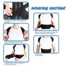 Adjustable Back Posture Corrector with Breathable Shoulder and Waist Support Belt