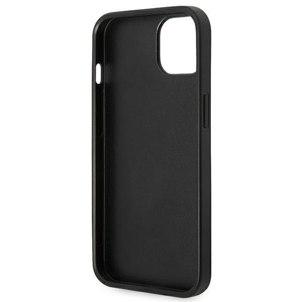 Etui do iPhone 14 Plus Karl Lagerfeld Saffiano Karl's Head Patch Czarne