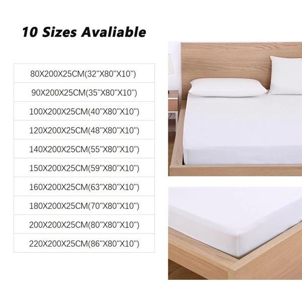 Multi Size Bedding Sheets Fitted Sheet Deep Pocket Bed Mattress Cover Quilted Mattress Protector Bed Cover No Pillowcase