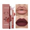 2-Piece Lip Liner and Lip Gloss Set Non-Sticky Matte Lipstick Set