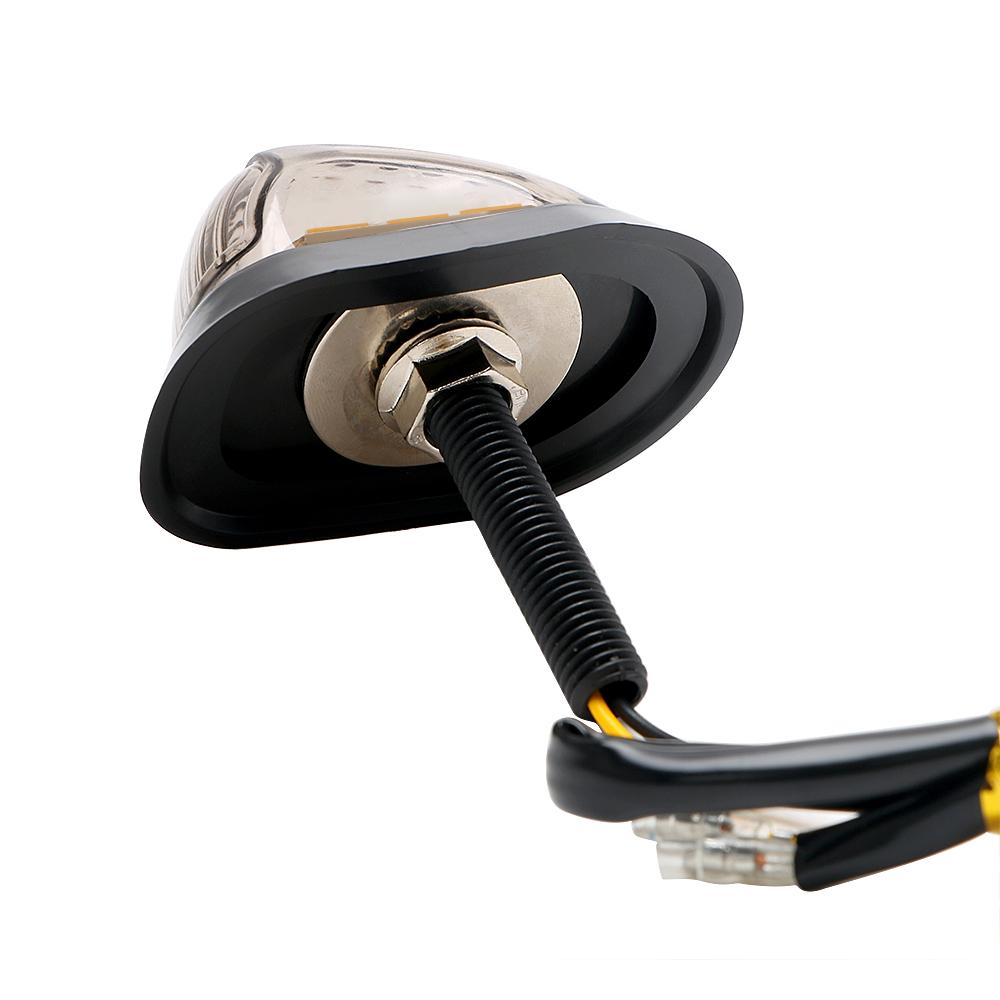 A Pair Motorcycle Motorbike Indicators Blinker 12V Piranha Light Flasher Turn Light 9 LED Turn Signal Light