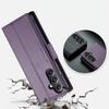 Flip case for Samsung Galaxy S23 FE, CASEME Wallet, purple + 9H glass