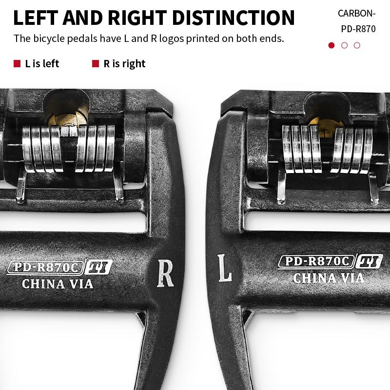 BUCKLOS Road Bike Pedals Self-locking Pedal Carbon Bicyle Clipless Pedal with Cleats Ultra-Light Nylon Professional Cycling Part