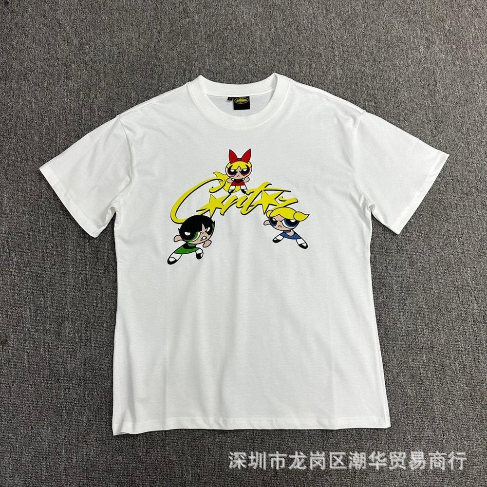 Cross-border Corteiz tide brand Alcatraz summer retro printing men's and women's trend loose casual short-sleeved T-shirt