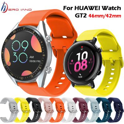 Силиконовый ремешок для Huawei Watch GT 2 46MM/GT2 Active 46m Smart Watch Band для Huawei Watch GT2 42MM band Bracelet Correa