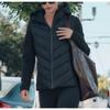 Сращивание Дизайн Хлопковая Куртка Для Женщин Однотонный Капюшон Slim Fit Длинные Рукава Куртки Удобные Теплые Пальто