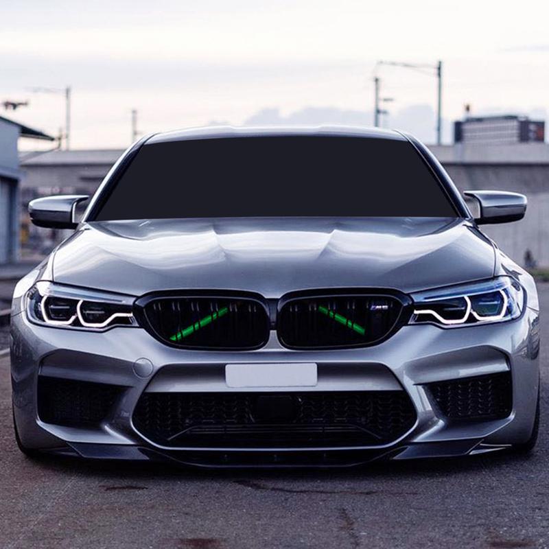 M Sport Style Front Grille Trim StripS Cover Frame Stickers For BMW F20 F21 F22 F23 F30 F31 F32 F33 F44 F45 F46 G11 G12 G20 G21