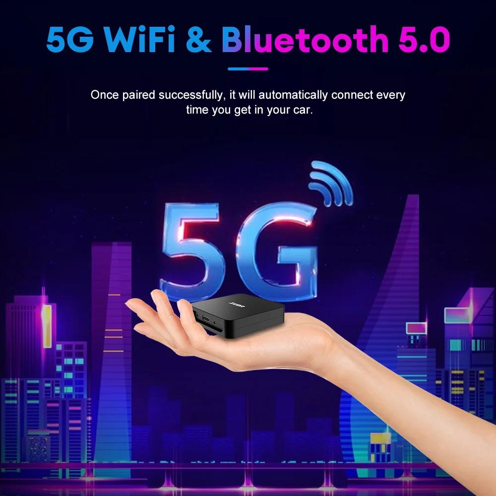 Проводной беспроводной CarPlay Android Auto адаптер USB Type C Plug and Play 2 в 1 адаптер WiFi Fast Connection Auto Car Box