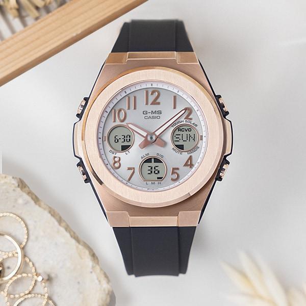 Casio Women's Baby-G MSG-W610G-1AJF [BABY-G G-MS] Round Watch Black Resin *Stainless Steel