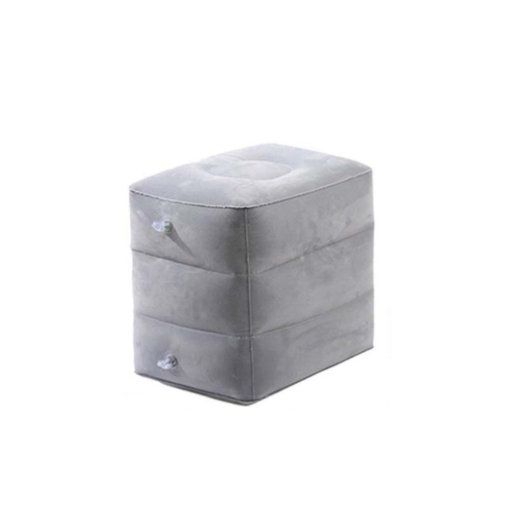 Flocking Inflatable Foot Pad Three-layer Outdoor Footstool Portable Leg Cushion Travel