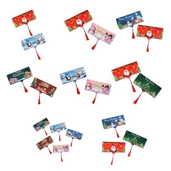 Christmas Cash Gift Envelopes Surprise Xmas Money Gift Card Holder with 6 Slots DIY