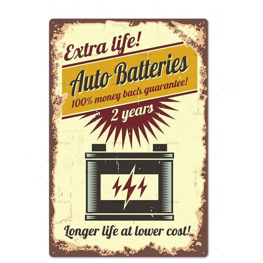 Винтажная металлическая жестяная табличка Ретро настенный декор Постер для гаража, автозаправки, автомастерской Идеальный акцент для домашнего декора