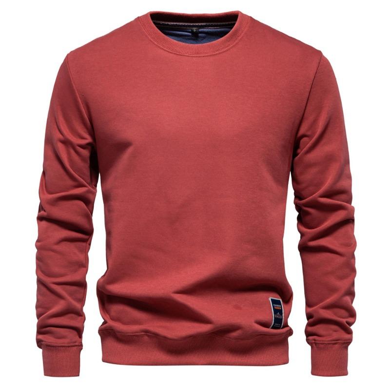 Men’s Euro Fit Loose Fit Solid Crew Neck Sweatshirt