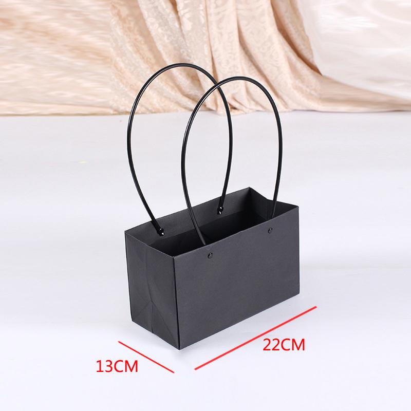 Главная Цветочная крафт-бумага для упаковки цветов Водонепроницаемая подарочная трапециевидная сумка