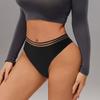 Hot Selling Sexy Thread Underwear Low Waist Sports Triangle Lingerie Women's Hollow Waist Belt Women's Panties