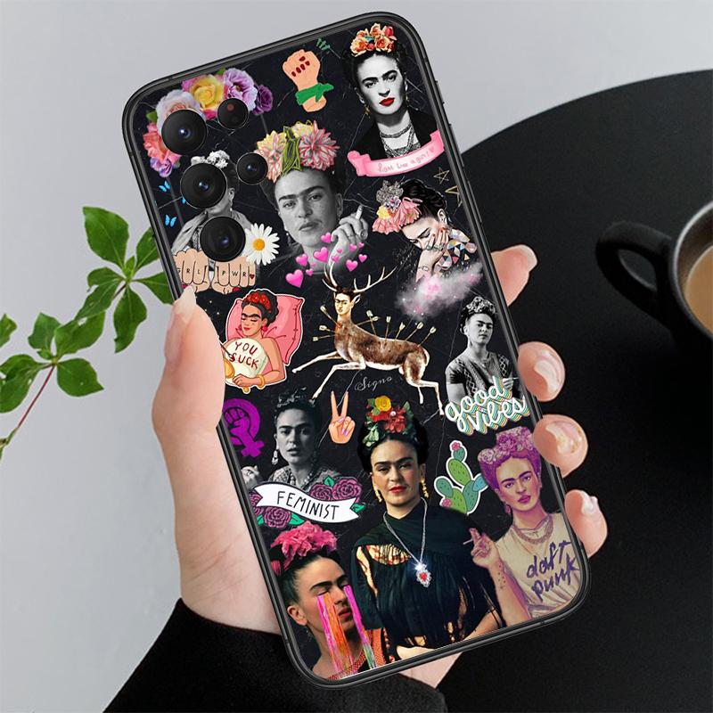 Чехол для телефона Samsung A17 A55 A16 A56 A35 A15 A53 A54 A33 A34 A25 A05S A52 A52S A07 A26 A06 Фрида-Кало