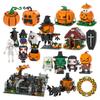 MOC Halloween Brick Ghost Graveyard Pumpkin Carriage House Witch Compatible Building Blocks Toys For Children Adult Friends Gift