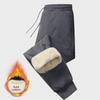 Men's Plus Size Thickened Fleece Cotton Winter Pants - Warm, Trendy, and Casual