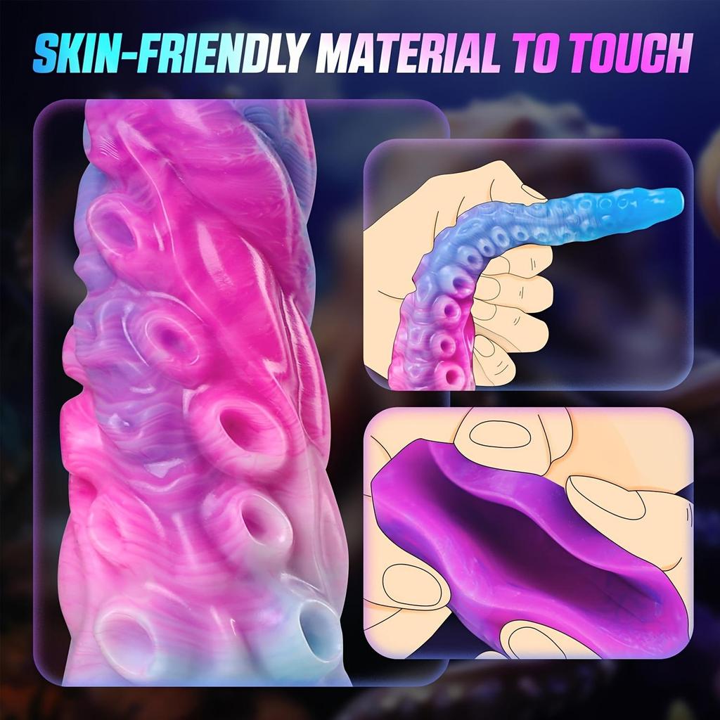 12,9-дюймовые мягкие, нежесткие щупальца осьминога - Игрушки для опытных геймеров - Большой размер - Жидкий силикон для взрослых секс-игрушка