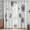 Beautiful Butterfly Flower 3D Printed Curtains French American Retro Pastoral Bedroom Living Room Study Decorative Curtains 2PCS