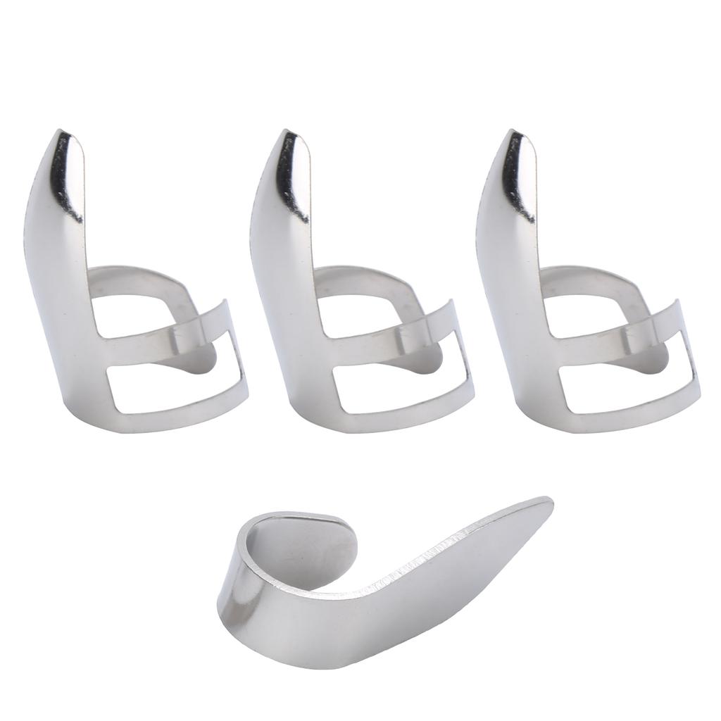 Медиаторы для пальцев 3 шт., для указательного пальца, 1 шт., для большого пальца, металлические сменные аксессуары для гитары с коробкой для хранения