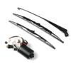 UTV Electric Windshield Wiper Motor Kit Wiper Assembly for Polaris Ranger Honda Washer Reservoir Pump Bottle Jet Wiper DC12V 30W