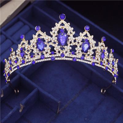 Винтажное золото королева принцесса свадебная корона принцесса хрустальная диадема свадебные украшения для волос невесты диадемы повязки на голову тиара де нойва