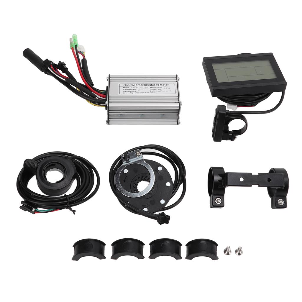 Комплект контроллера бесщеточного двигателя 17А 36В 48В 350Вт контроллер панель LCD3 130X рычаг газа под большой палец 8C комплект датчика помощи при педалировании