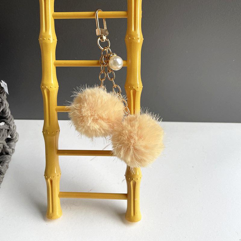1 шт. Мягкая цепочка, цветной брелок, модная сумка, кулон, креативный брелок в форме шара, плюшевый
