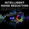 Kebidumei Мотоциклетная гарнитура FM-радио Беспроводной MP3-плеер RGB-подсветка Наушник с мягким/жестким микрофоном для универсального шлема
