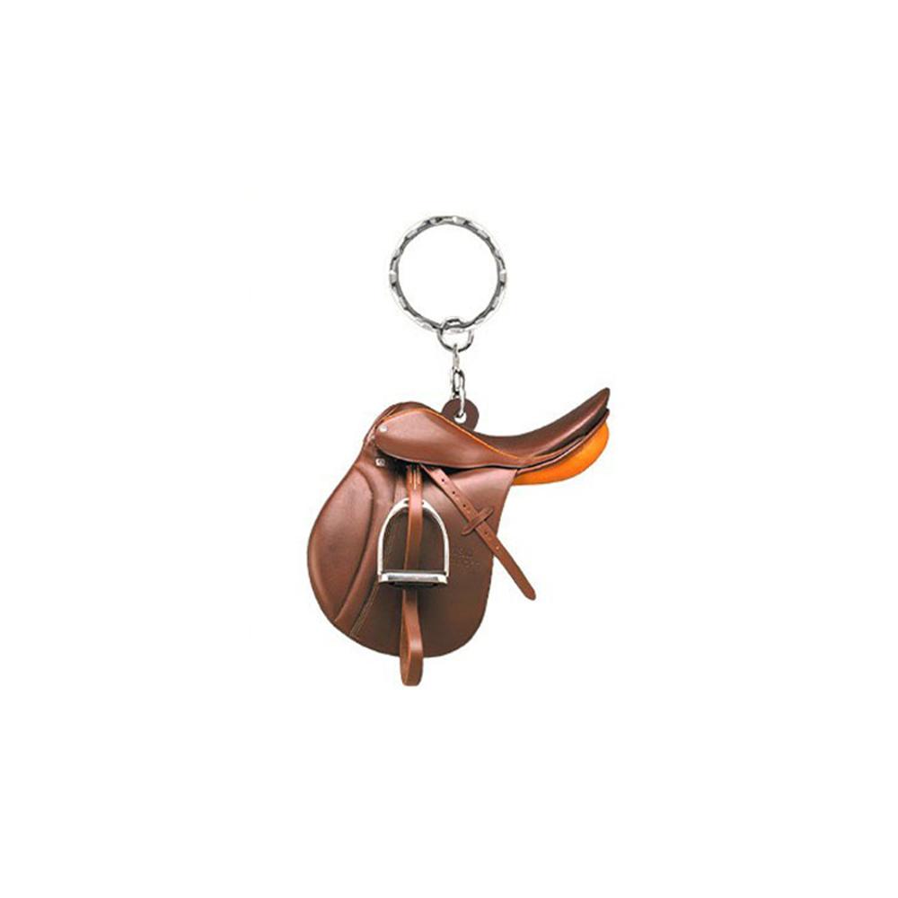 Horse Western Cowboy Saddle Shape Keychain Acrylic Charm Pendant Hanging Keyring Decoration Car Key Rings Holder Gifts Not 3D