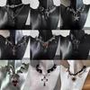 Love Heart Rivet Punk Choker Necklace - Y2K Subculture Clavicle Chain