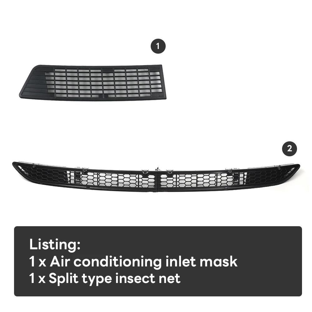 ckwjb7 For Tesla Model 3 2024 2025 2026 Model Y Juniper Grille Mesh Inserts Lower Bumper Anti Insect Net Dust Proof Vent Grille Cover