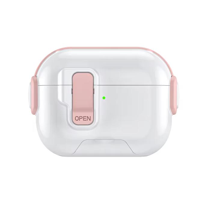 Для AirPods 4 Новый Однотонный Замок Переключатель TPU PC Ударопрочный Защитный Чехол-Крышка для Наушников с Подставкой Для Apple AirPods Pro 3 2