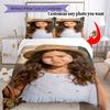 Персонализация Фото Персонализируйте свою фотографию Комплект постельного белья Дышащий пододеяльник с наволочками Домашний декор Подарок на день рождения