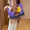 Fabric Trick or Treat Bag Candy Bag Pumpkin Storage Bag Foldable Halloween Felt Handbag  Female