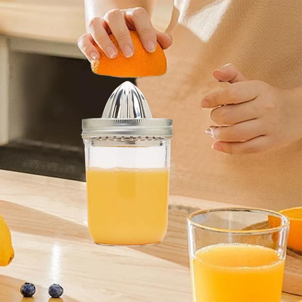Стальная крышка для цитрусовой соковыжималки для банки Мейсона, портативные инструменты для горловины, аксессуары для сока, пресс Z0A2