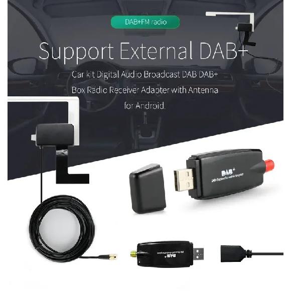 Автомобильный монитор DAB+ Блок-адаптер Dab USB Подходит только для Android Автомобильных Мультимедийных Плееров Которые Поддерживают DAB+