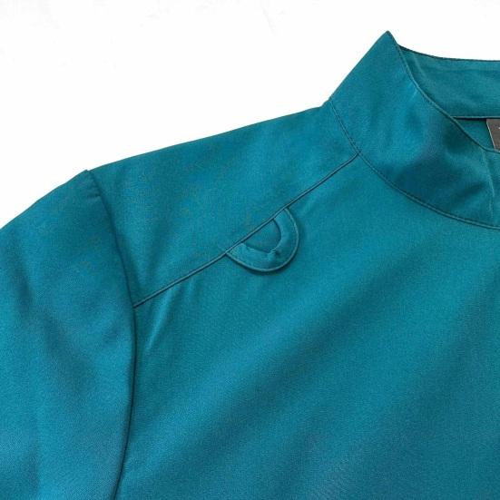 2Pcs Nurse Uniform Scrubs Set for Nurse Doctor Hospital Staff Jogger Suit with Multi Pocket Top Pants Stretchy Comfortable Workwear for Medical