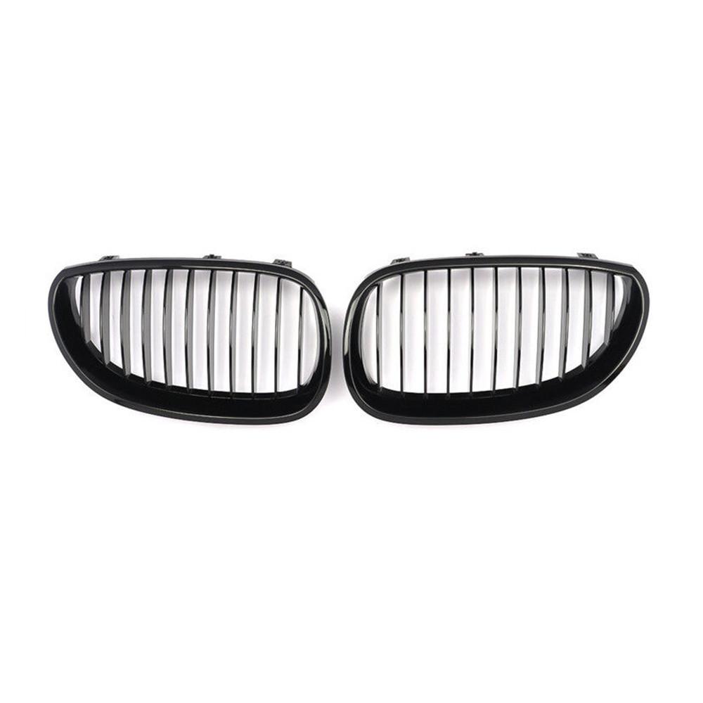 For BMW 5 Series E60 E61 Sedan Touring M5 2003-2010 Front Hood Kidney Bumper Racing Grille Mesh Grill Car Replacement Accessorie