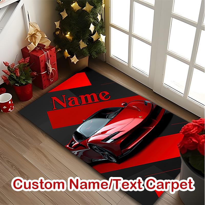 Ferrari (6) Carpet, Non-slip Office Chair Rug, Digital Print Home Area Rug, Unique Festival Decorations