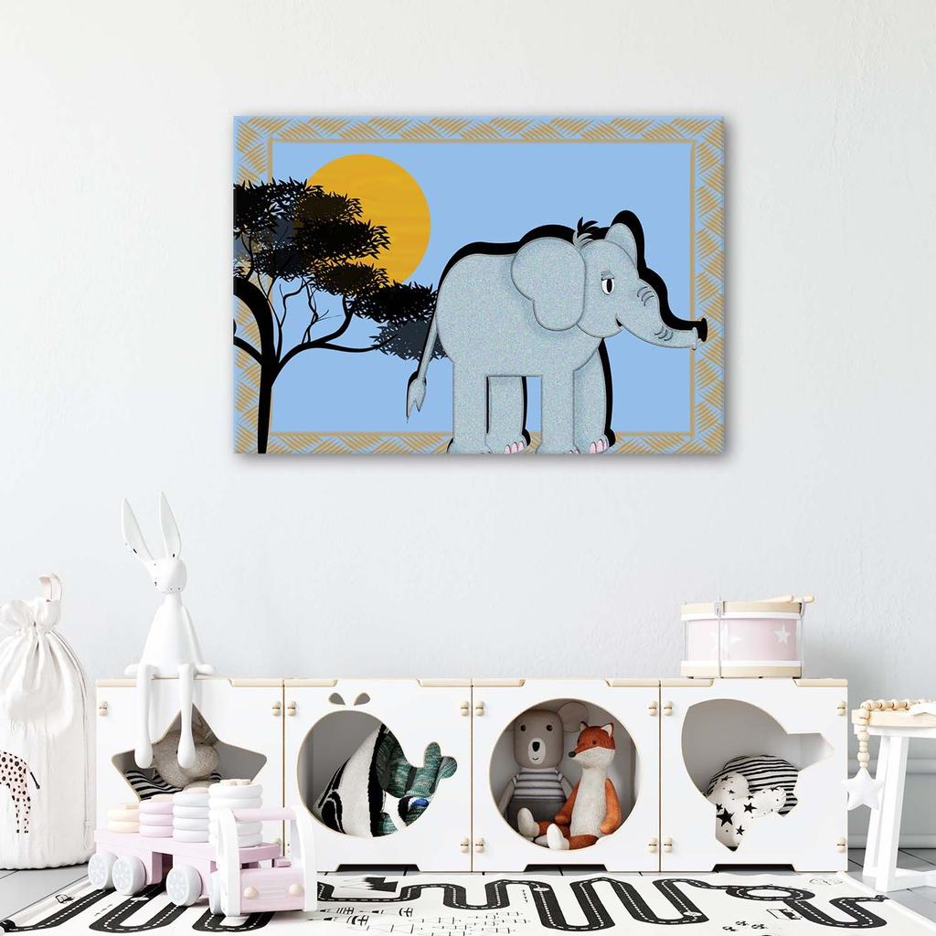 Canvas Print Africa Elephant