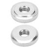10pcs Flat Head Hand Twist Nuts Through Hole Carbon Steel Nuts Flanged Thumb Nut  Machine Assembly