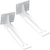 2-Piece Shelf Bracket Set, Black and White, 300kg Load Capacity, DIY Wall Mount, L-Shaped, 5mm Thick, Fits 200mm, 300mm, 400mm, 500mm, Bracket
