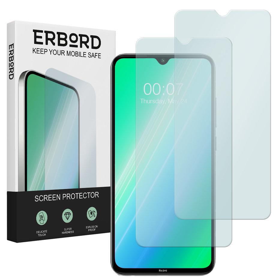 2x Tempered Glass for Xiaomi Redmi Note 8, ERBORD 9H Hard Glass, glass