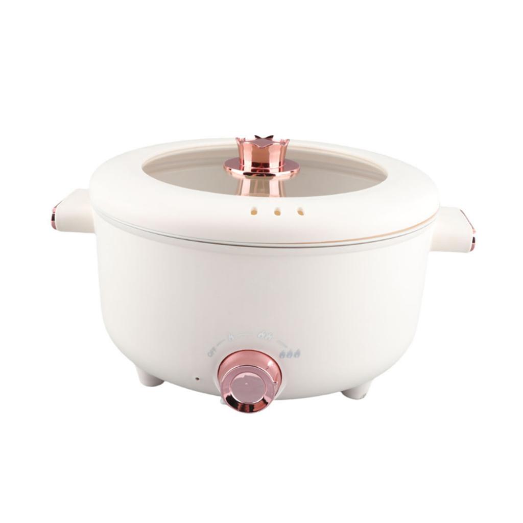Electric Hot Pot 3.5L Rapid Noodles Cooker Multifunctional Cooking Pot for Ramen Egg Pasta Dumpling Soup Porridge