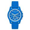 Armani Matte Blue Chronograph Silicone Belt Ax1345 Wristwatch [AX Exchange] Men's [item]